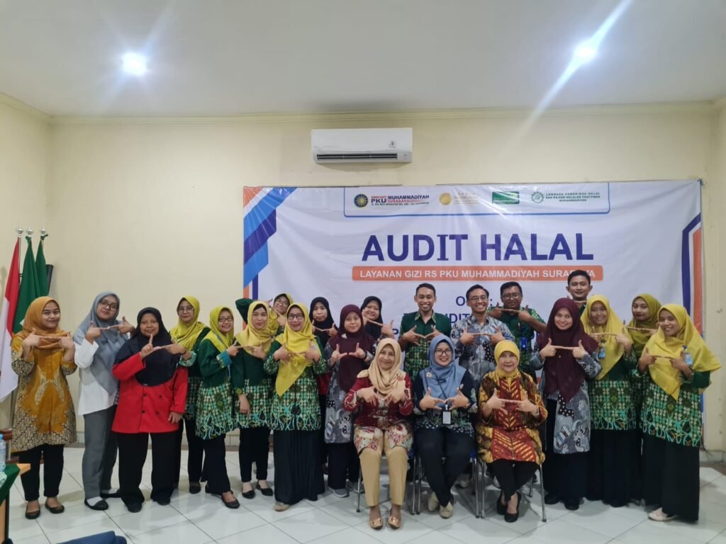 Instalasi Gizi RS PKU Muhammadiyah Surabaya Peroleh Sertifikat Halal Melalui LPH-KHT Muhammadiyah: Jaminan Makanan Halal bagi Pasien